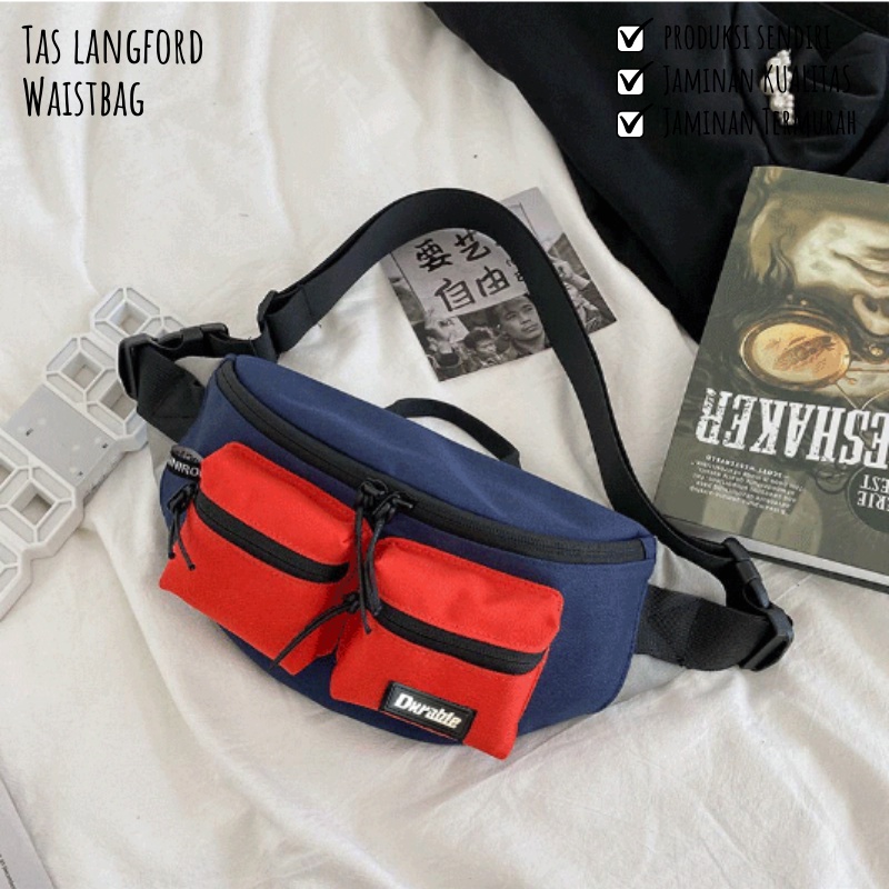 Tas Waistbag Wanita - Selempang Pinggang Dada Bahu Model Kekinian Korea Fashion Terbaru Stylish Backpack Travel Terbaru Termurah Bagus Kualitas Premium Classic Import Lokal Original Unisex Perempuan Cewek