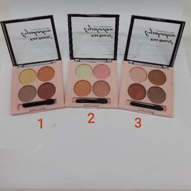 EYESHADOW KISSBEAUTY 4.COLOUR real pic 6.seri