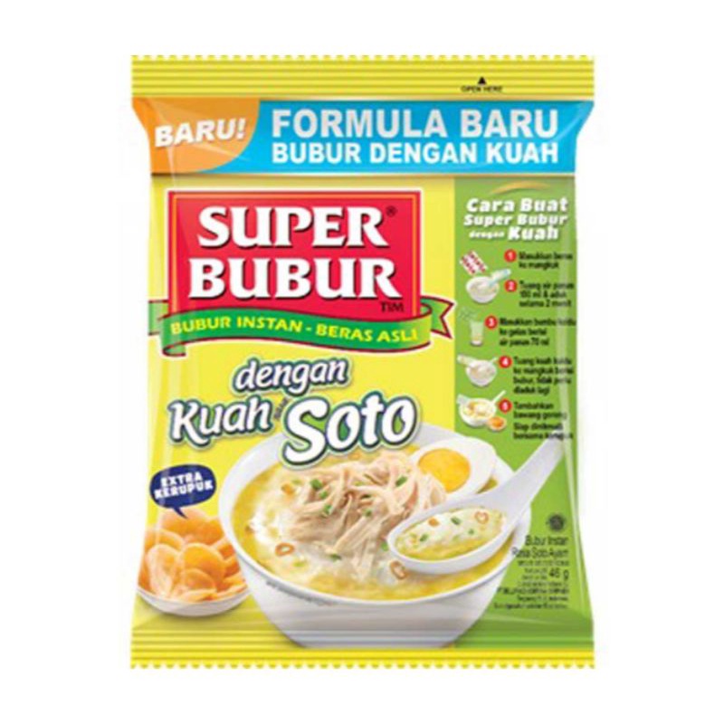 

SUPER BUBUR Instan Kuah Soto 45g - 2pcs