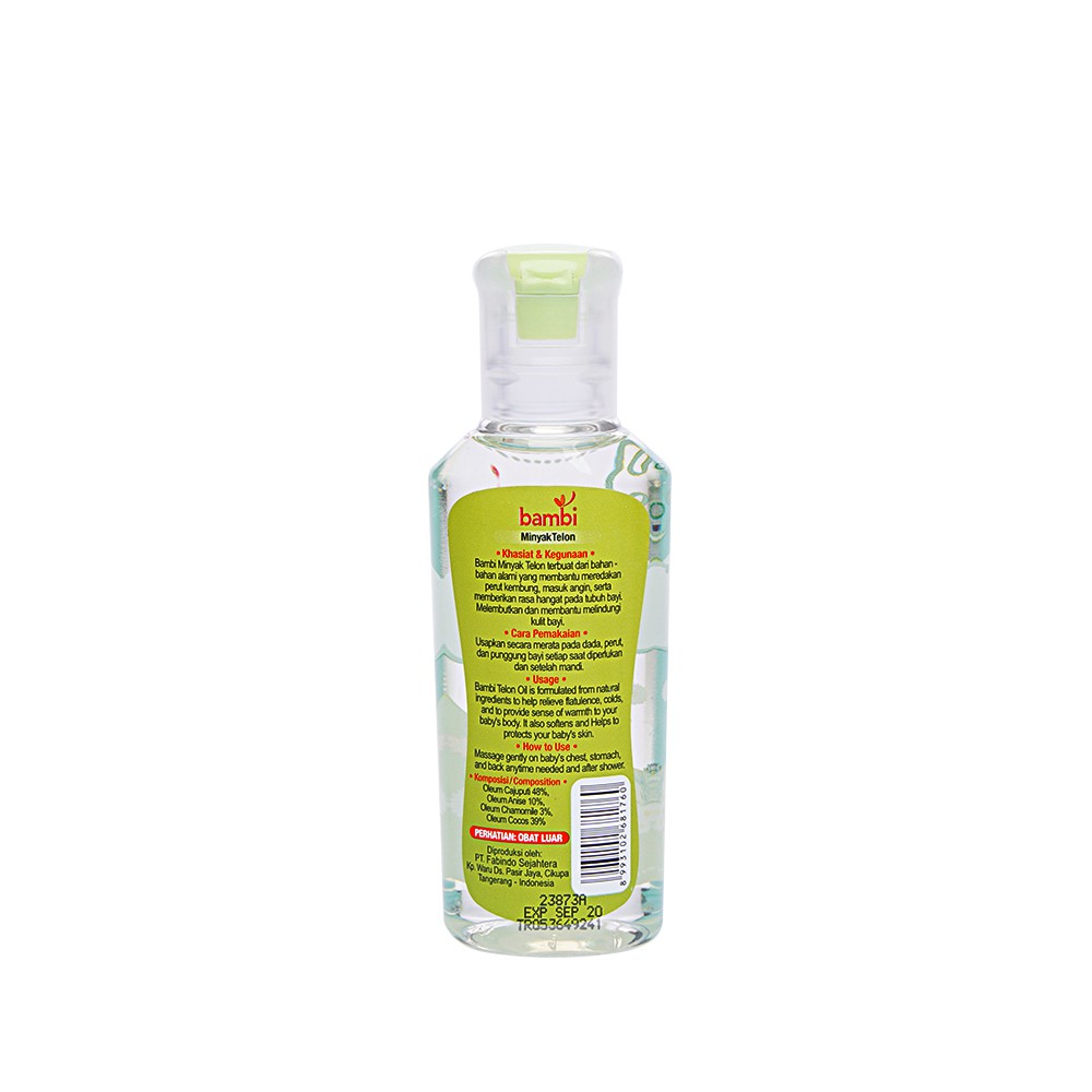 Bambi Baby Minyak Kulit Bayi Minyak Telon Oleum Chamomile 60ml