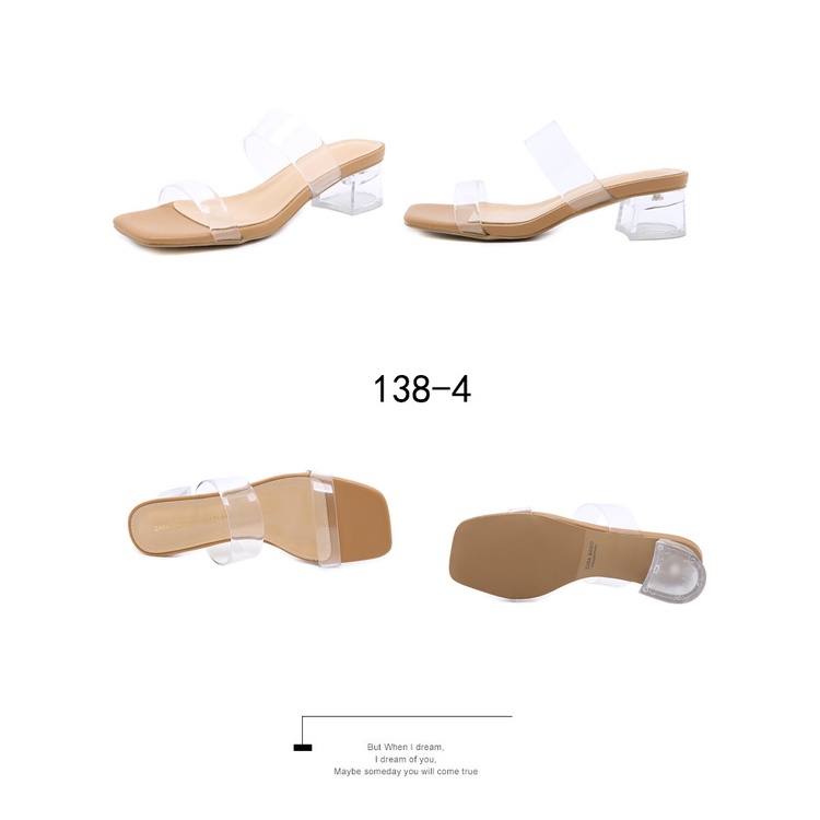 ZR Vinyl Sandal With Methacrylate Heel #138-4