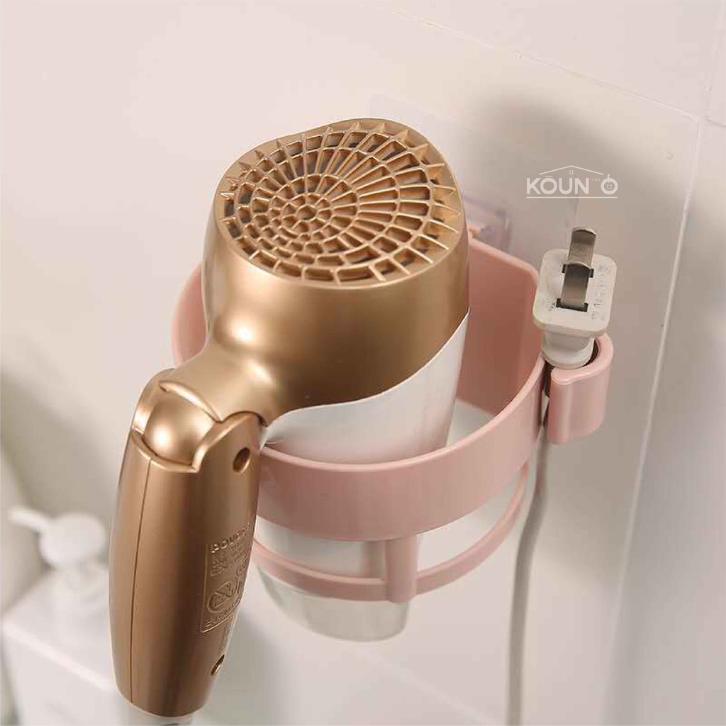 Gantungan Hair Dryer Holder Herdayer Pengering Rambut Rak Hairdryer dan Catokan Tempat Penyimpanan Hadrayer Pengering Rambut