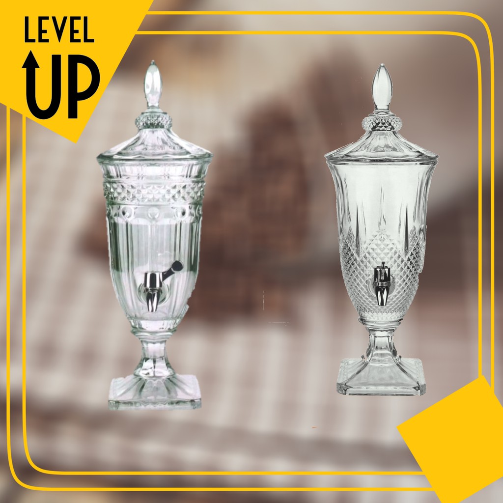 DISPENSER AIR MINUM KRISTAL KACA / WATER TANK / WATER / JUICE GLASS BEVERAGE DISPENSER