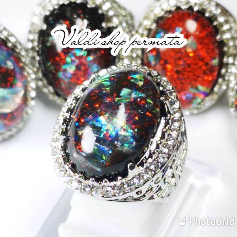 Batu Cincin Pria Kalimaya Hitam Full Playing Jarong SIang Malam Batu AKiK