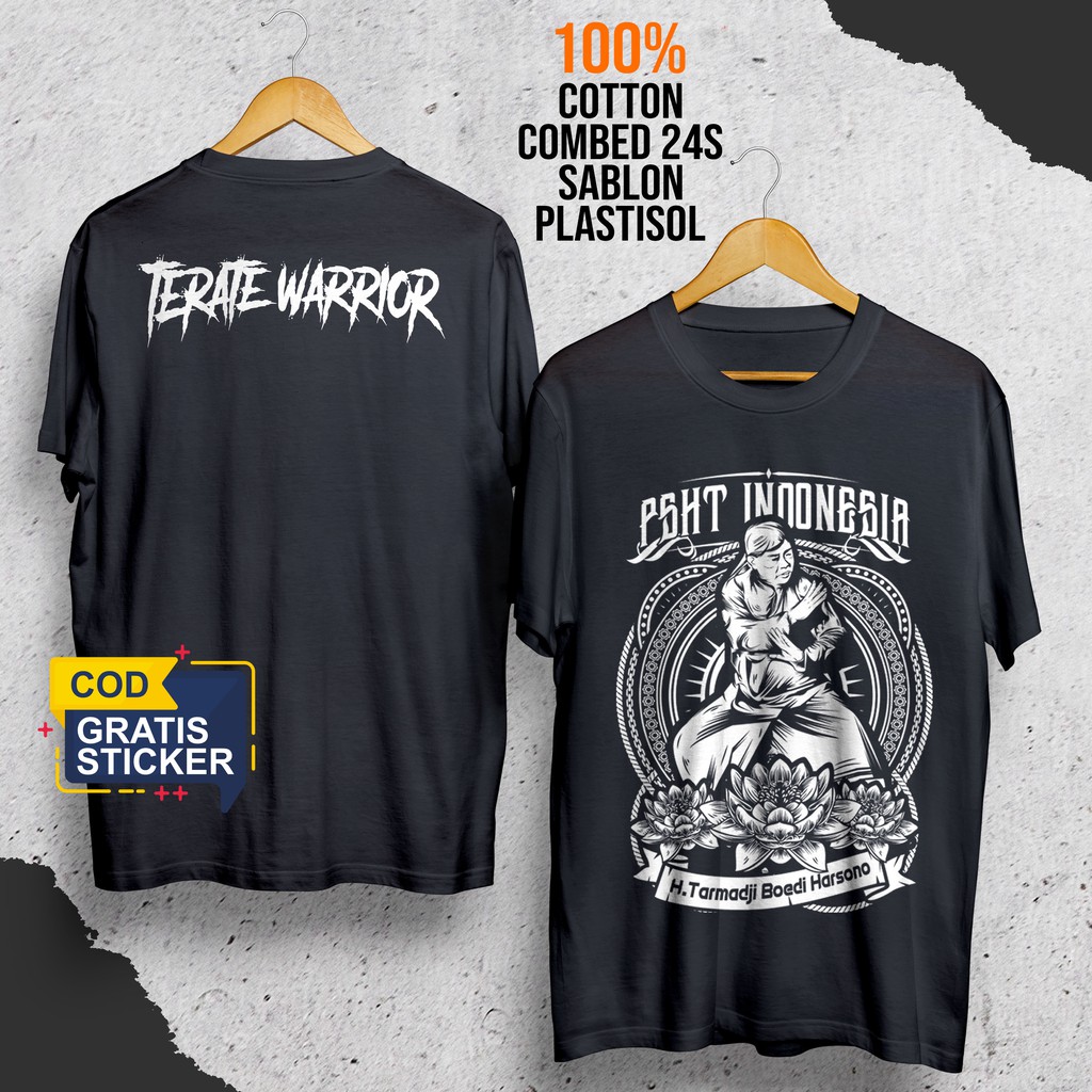 Terate Warrior Kaos Psht Terate Terbaru H. Tarmadji Sablon Putih