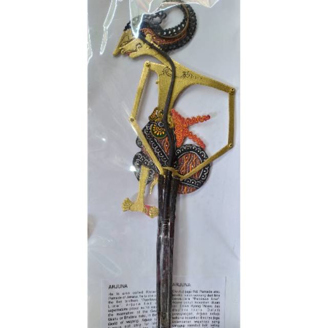 (BISA COD) KERAJINAN MINIATUR WAYANG KULIT RADEN ARJUNA MINI CAPERAN SUPER HALUS - SOUVENIR EKSPORT