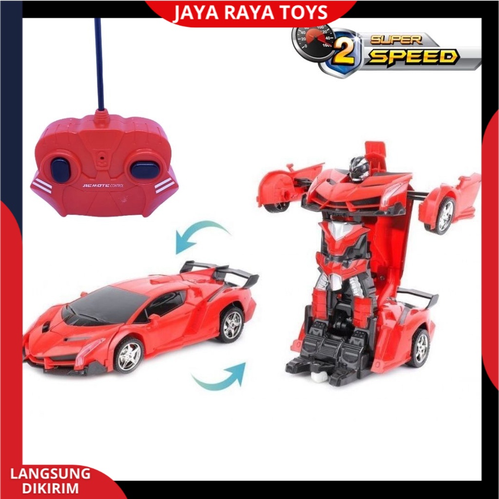 Mobil Remote Control Berubah Menjadi Robot Derformation Autobot New Editon Mechanic Knight Rc CAR