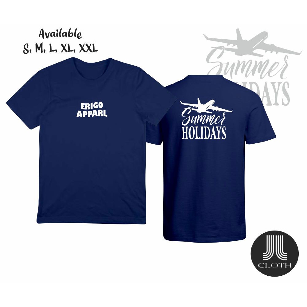 T SHIRT BAJU KAOS ERIGO APPAREL SUMMER HOLIDAYS/ KAOS ERIGO APPAREL