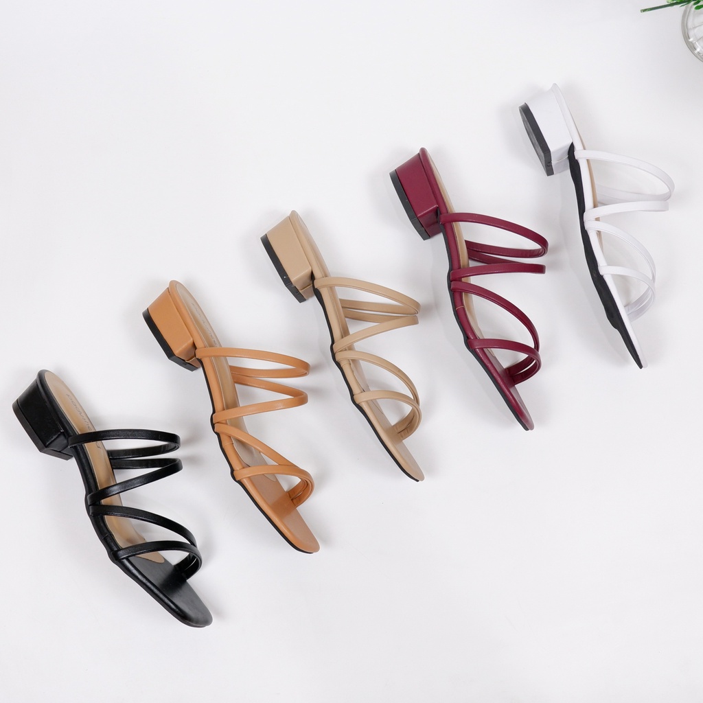 Padushee.id - sellena sandal heels wanita 3 cm