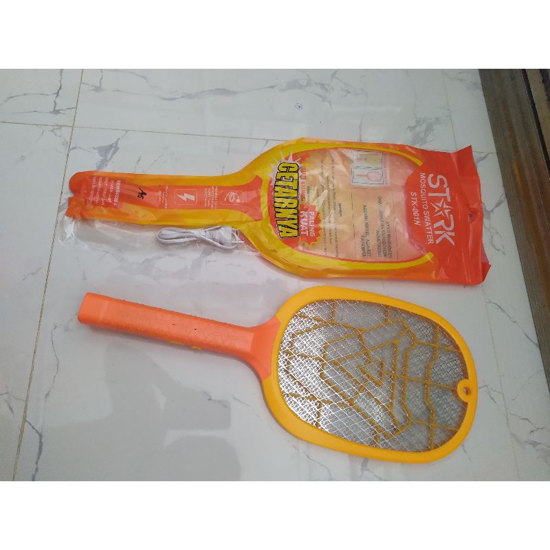 Stark raket nyamuk strak kabel raket nyamuk cas charger raket besar jumbo stk 001n