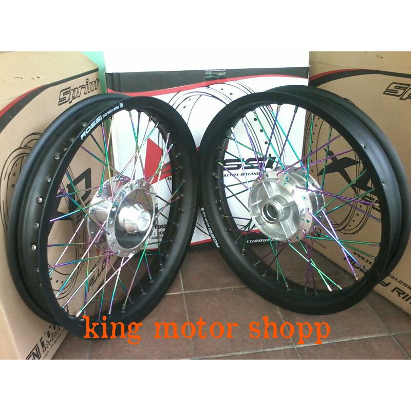 sepaket velg set Rosi 160-185 ring 17 tromol Vixion new , Vixion old