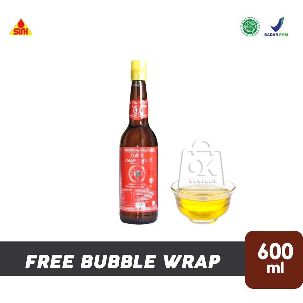 

Minyak Wijen LI MANG HUAT / Sesame Oil Sin Tai Hing ( Botol Kaca 600ml )
