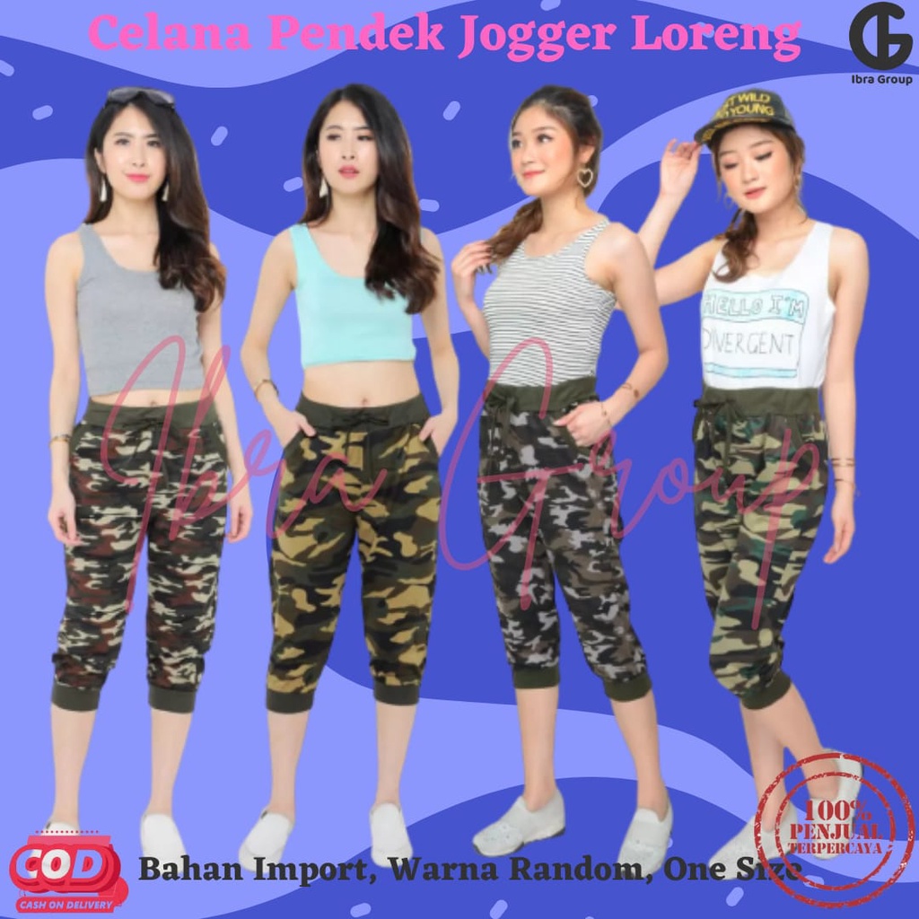 Celana Jogger Pendek/Celana Jogger Wanita/Celana Senam Wanita/Celana Olahraga Wanita/Celana Pendek/C