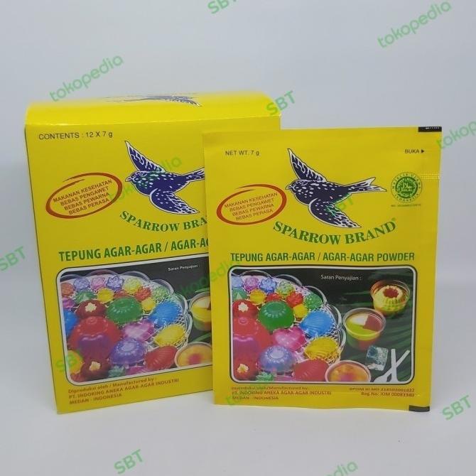 

~@~@~@~@] tepung agar agar sparrow brand 1 ktk.12x7g