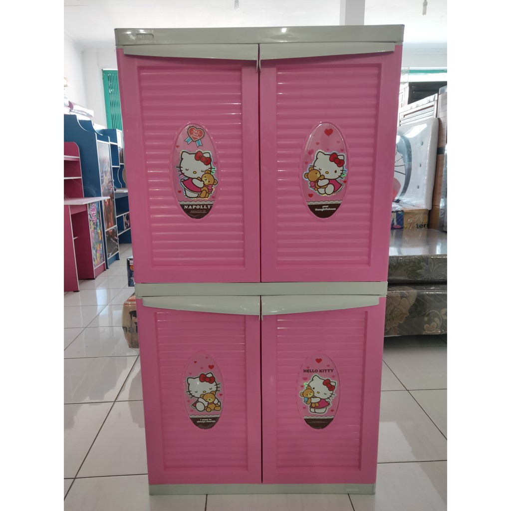 Lemari Plastik Napolly BCBC 242 OBKT Hello Kitty