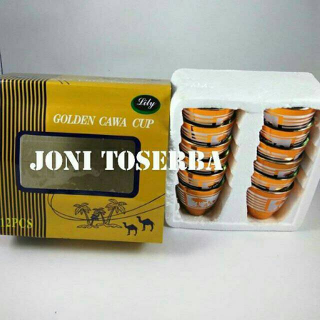 Gelas Air Zam Zam Cangkir Emas Oleh Oleh Haji Cucing