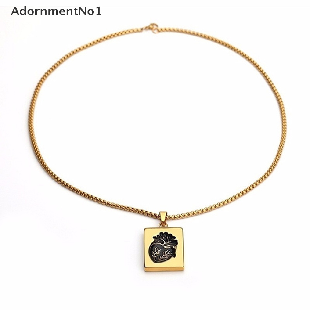 (AdornmentNo1) 2pcs / set Kalung Rantai Liontin Puzzle Anatomi Jantung Untuk Pasangan / Pria / Wanita