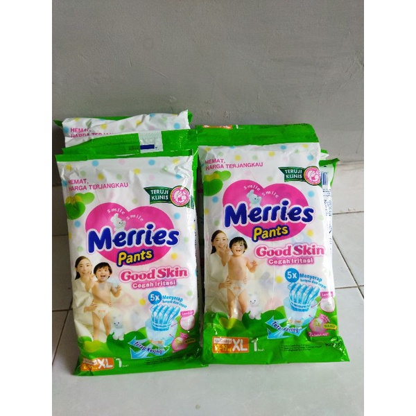 Merries Pants Good skin XL1 popok bayi murah, popok eceran, popok grosir