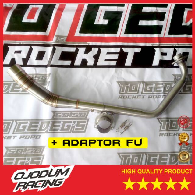 Leher leheran header knalpot racing CB 150R NEW PLUS ADAPTOR FU
