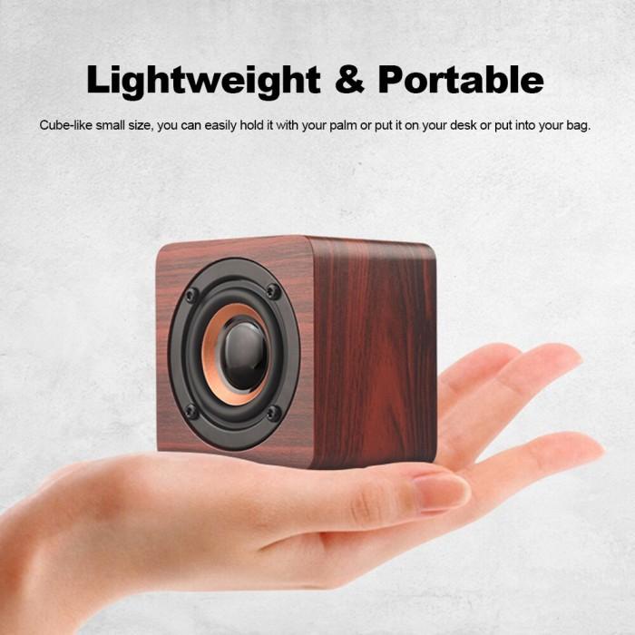 Speaker Portable - Wooden Bluetooth Speaker Stereo Subwoofer - Q1 Best Seller