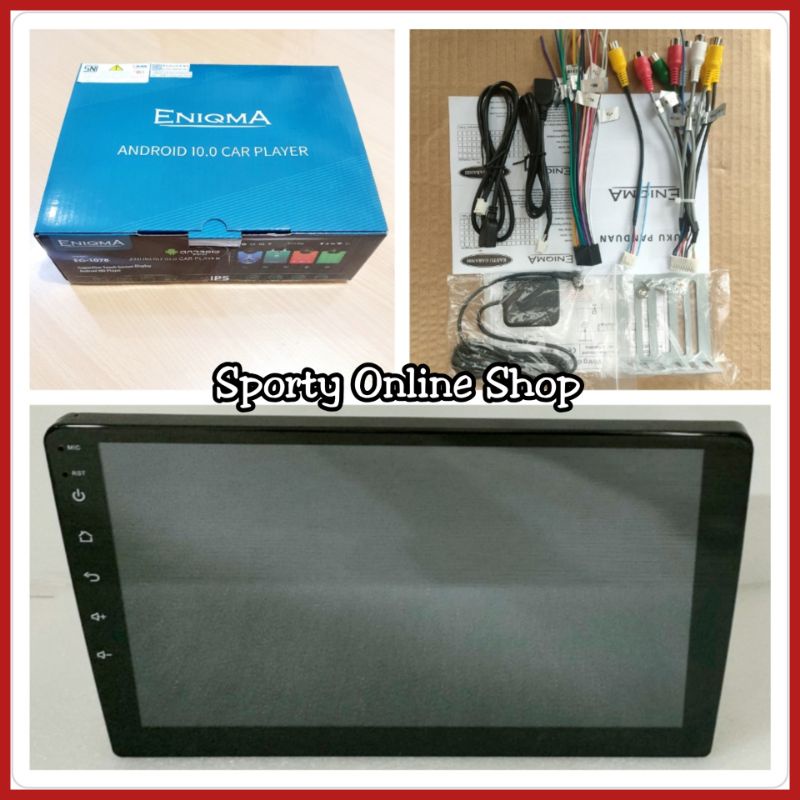 Head Unit Android 9in Eniqma OS 10 Ram 1/16GB IPS Screen