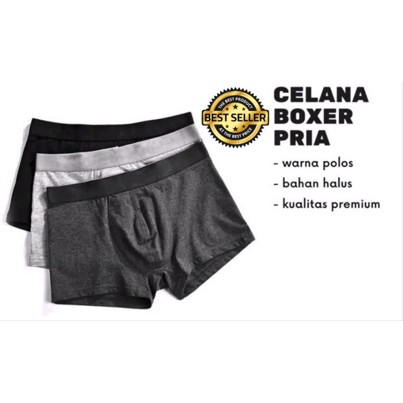 Boxer Murah / Lucu / Grosir / Warna Random / Celana Dalam Pria Dewasa / kekinian murah Atletik