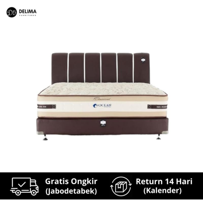 Mattress Spring Bed Ocean Classical Kasur Matras Springbed Fullset