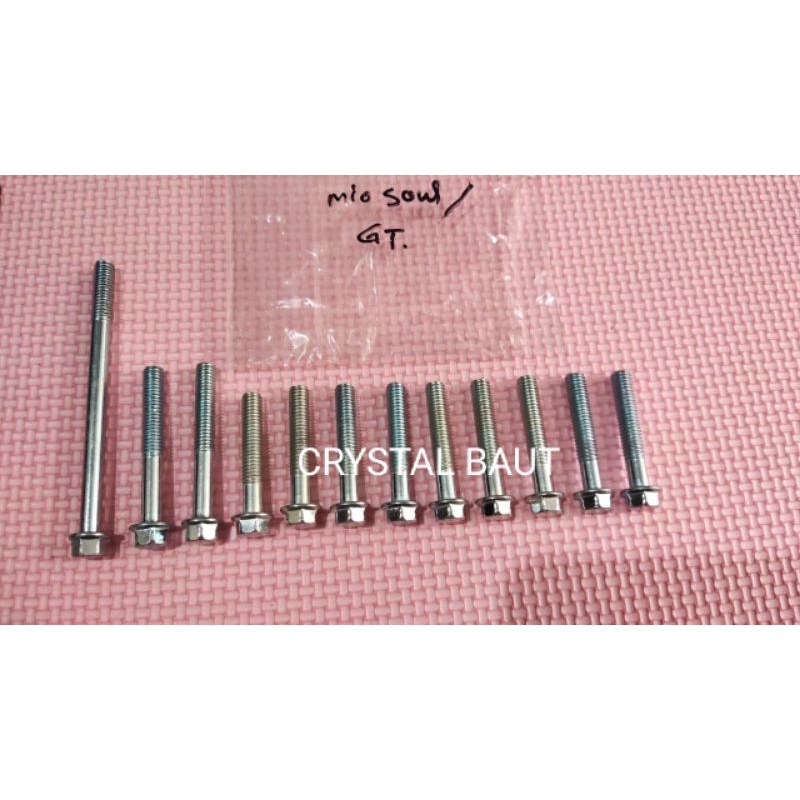 Baut Blok CVT 1Set Mio Soul GT Baut 10 Kunci 8