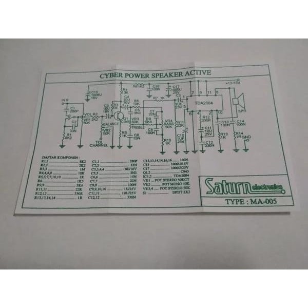 PCB Cyber Power For Speaker Active MA-005