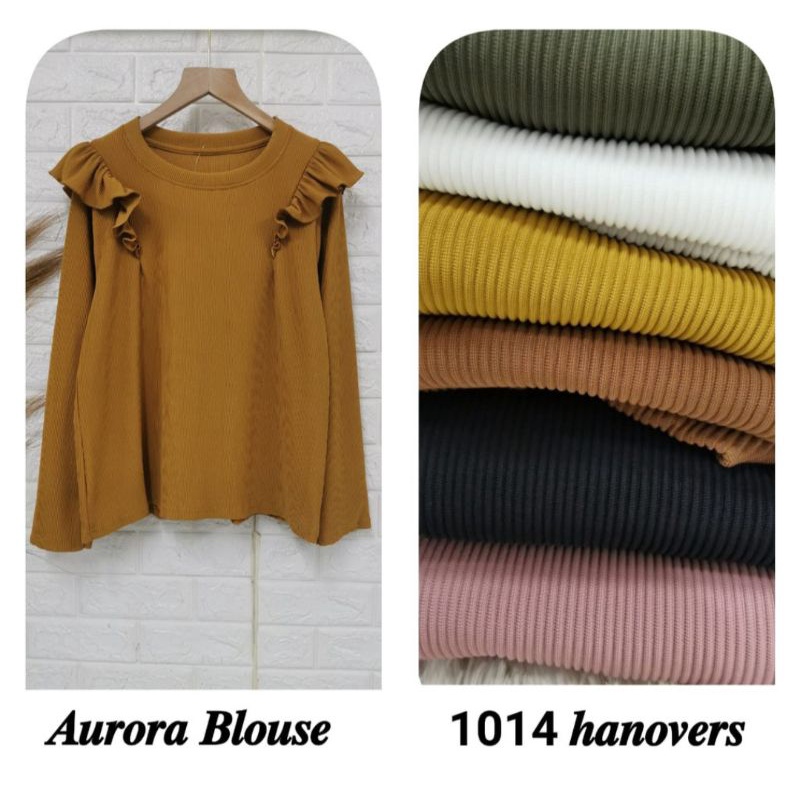 Atasan Clarke Knit Hanovers Blouse knit hanovers
