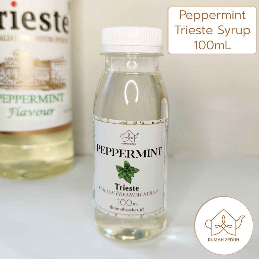 

100 mL Sirup Peppermint merk Trieste - Peppermint Premium Syrup