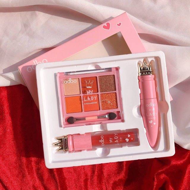 ODBO My Lady Set Eyeshadow #OD1035 Thailand / Mascara / Lip Tint Lipstick / Eye Shadow