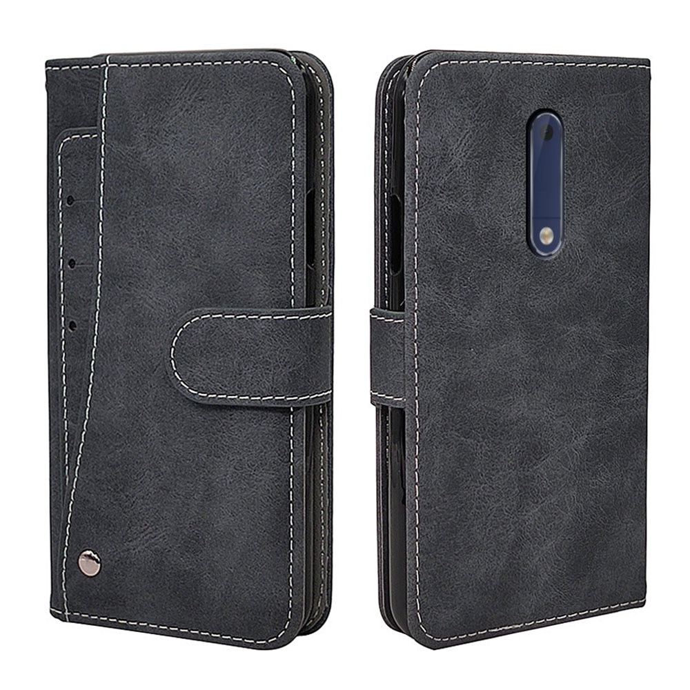 Mewah Flip Case Nokia 1 2.4 3.4 3 5 6 7 8 2017 Plus Case Vintage Leather Silikon