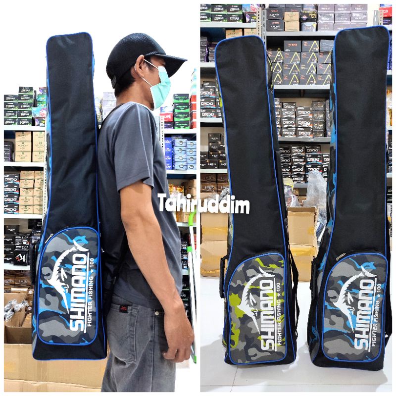 Tas Pancing Ransel JUMBO Model Gitar Ukuran 100 dan 120Cm. Bahan Lapis Fiber. QUALITAS TERBAIK (BINTANG BERBICARA)