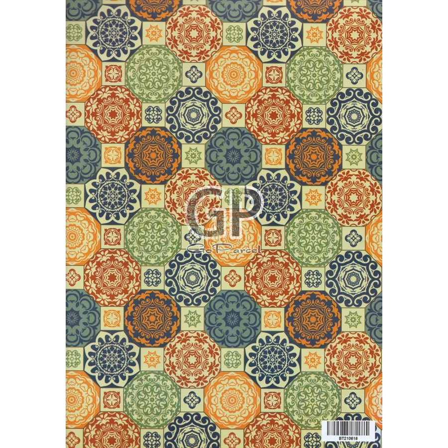 ( 5 Lembar ) KERTAS KADO VL - GIFT WRAP PAPER BATIK AESTHETIC CLASSIC VINTAGE COLORS SUMATRA SULAWESI JAWA