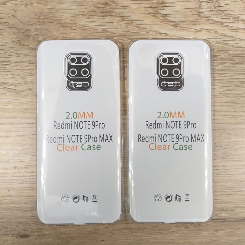 Clear Case Redmi Note 8 pro/Note 9/ 9 pro/Note 10/ 10s/10 pro/12C/Poco M5/F4/M3 Pro Tebal 2.0mm Bening Transparan