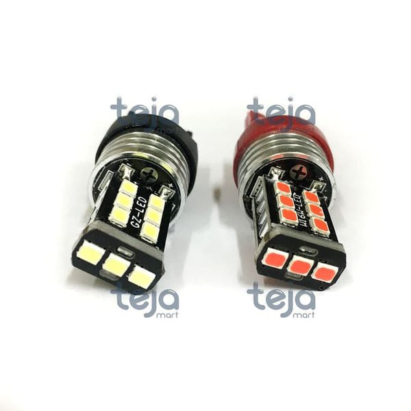 STROBO KEDIP Lampu Rem LED T20 EMPEROR 4 Kawat 15 Titik Mobil Honda