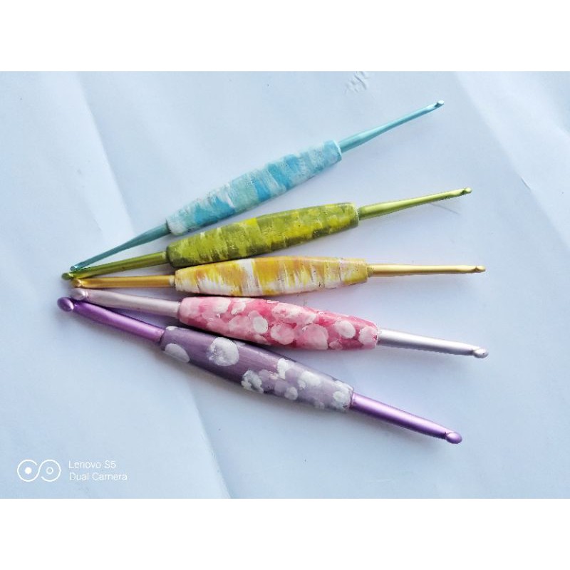 jarum rajut/hakpen/tulip sorbet gagang kayu