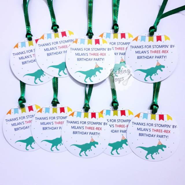 

Thank You Card Birthday Dinosaurus