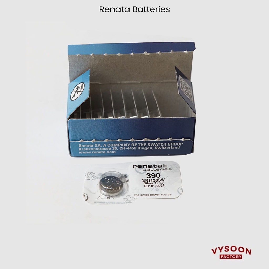 Baterai Battery Jam Tangan Renata 390 SR1130SW SR 1130 SW Original