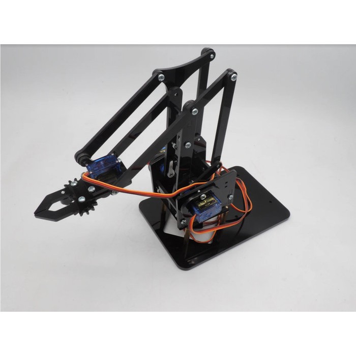 Arm Robot Lengan Tangan 4 DOF Acrylic Mechanic Handle ( Only Frame )