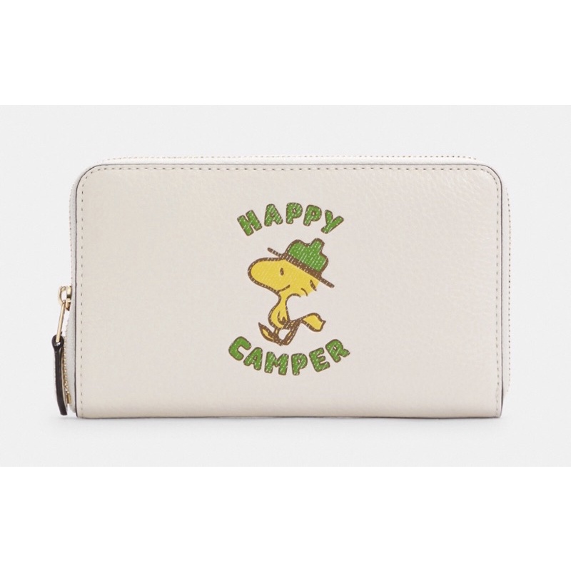 Coach x Peanuts Medium Zip Wallet Woodstock (C4604)