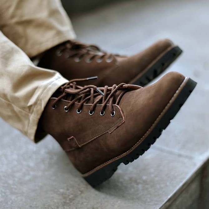 ICON |MNM x Zapato| KULIT ASLI PREMIUM Sepatu Boots Pria Vintage Shoes