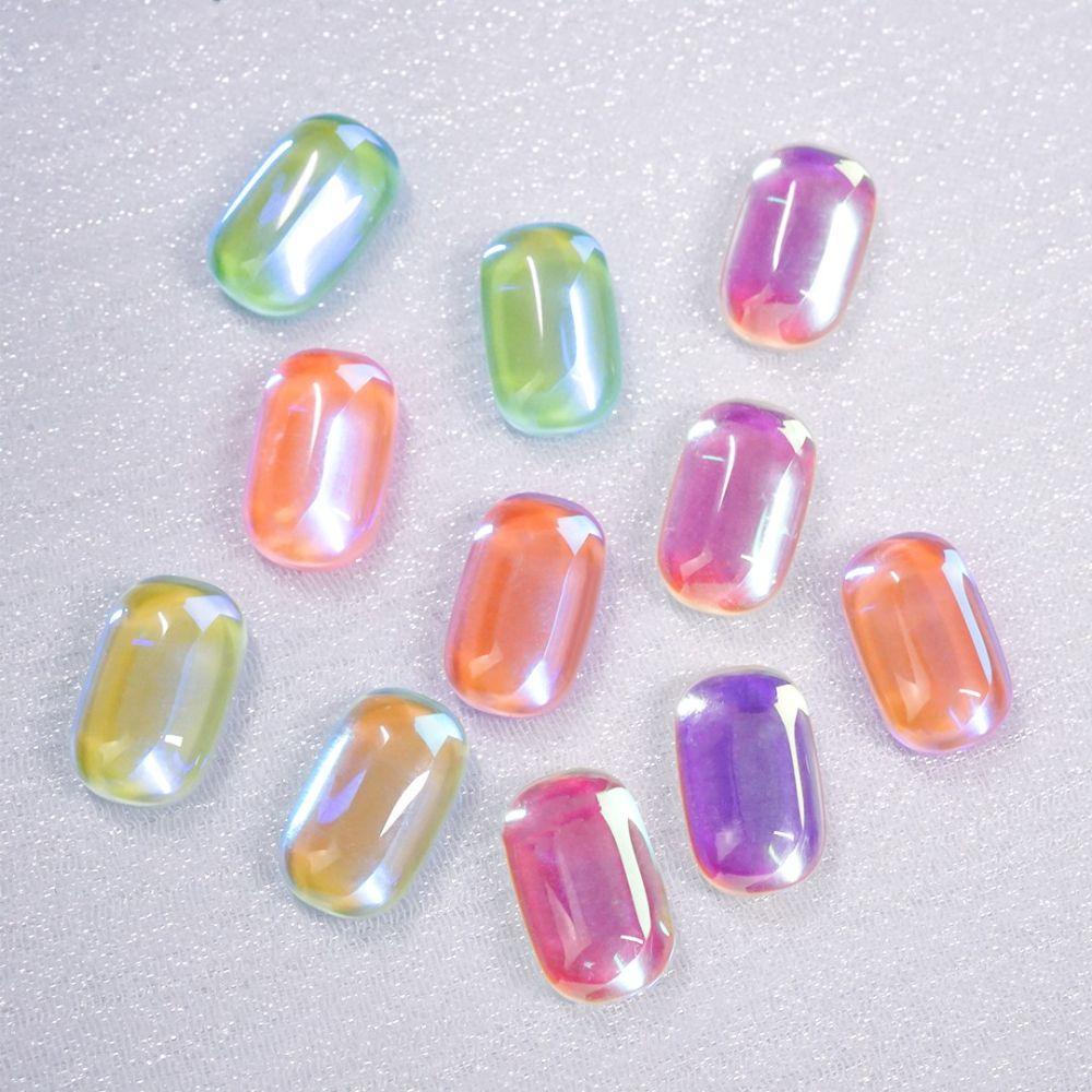 NEEDWAY Nail Art Charms Square Sugar Nail Salon Manicure Aksesoris DIY Bahan Kuku 3D Dekorasi Kuku