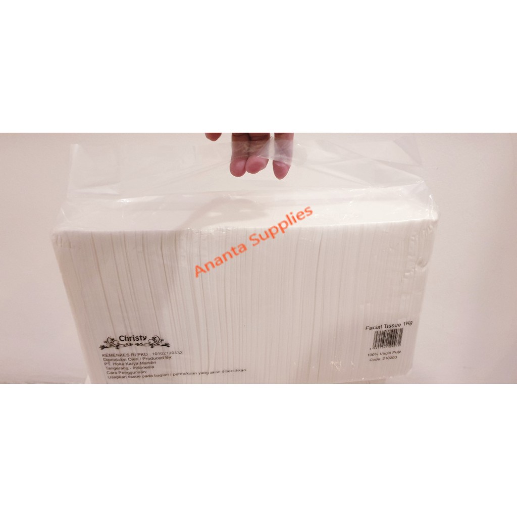 1kg High Quality Tissue Facial 2ply (1000g) Kiloan | Tisu Wajah Halus-1