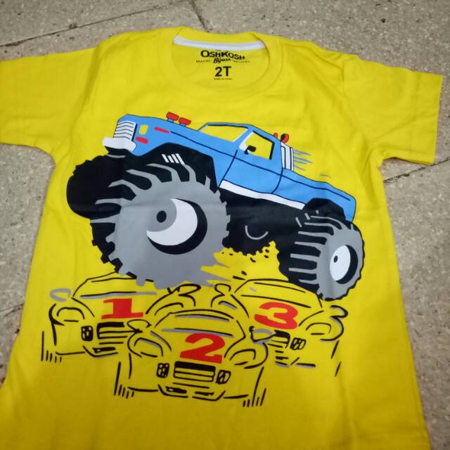 Kaos anak mobil offroad