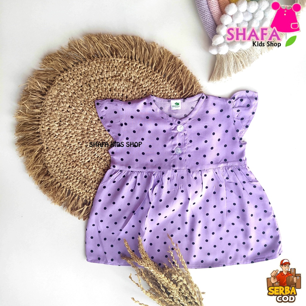 DRESS ANAK BAYI PEREMPUAN USIA 3 BULAN - 18 BULAN / BAJU PAKAIAN ANAK BAYI PEREMPUAN / NEWBORN / RAYON VISCOSE-XS0029