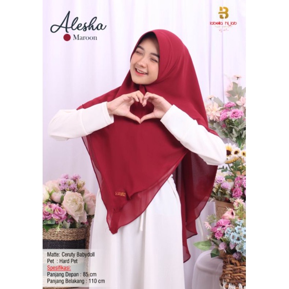 HIJAB ALESHA ORI LABELLA HIJAB - JILBAB INSTAN - HIJAB Instan - khimar