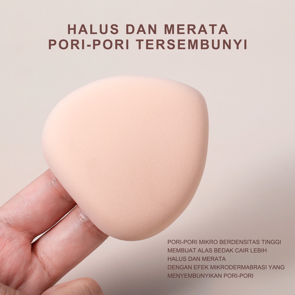 URRACX Bubuk bantal udara puff super lembut kering basah dua tujuan makeup menetapkan sponge