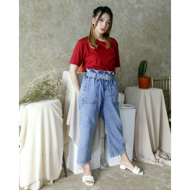 KULOT JEANS - KULOT JEANS WANITA CELANA PANJANG